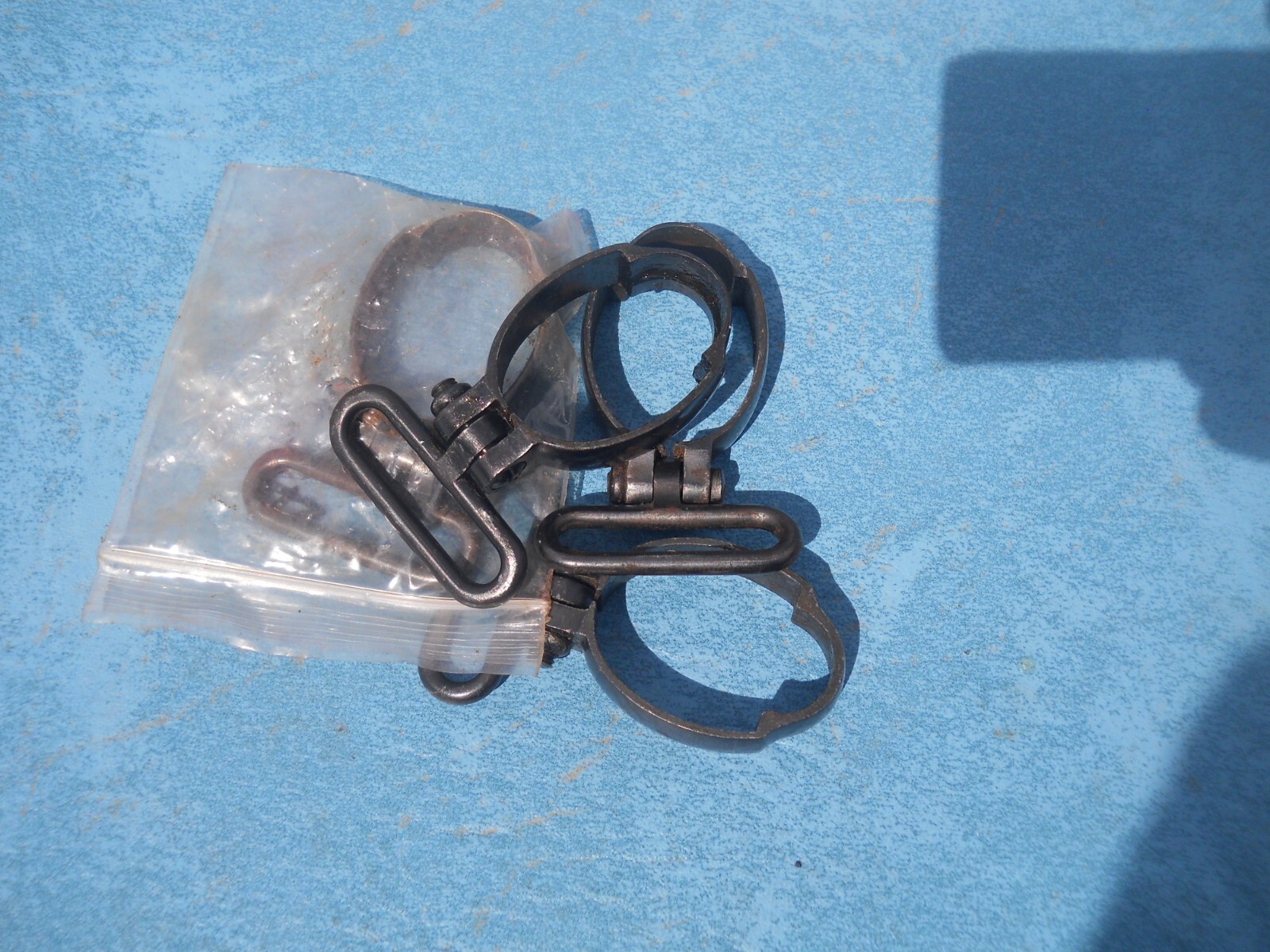 argentine model 1891 mauser rifle parts stock middlband w sling swivel & screw