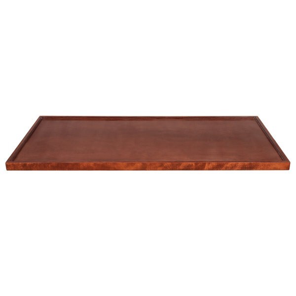 30'' x 60" Rectangular Butcher Block style Restaurant Table Top in Mahogany Wood