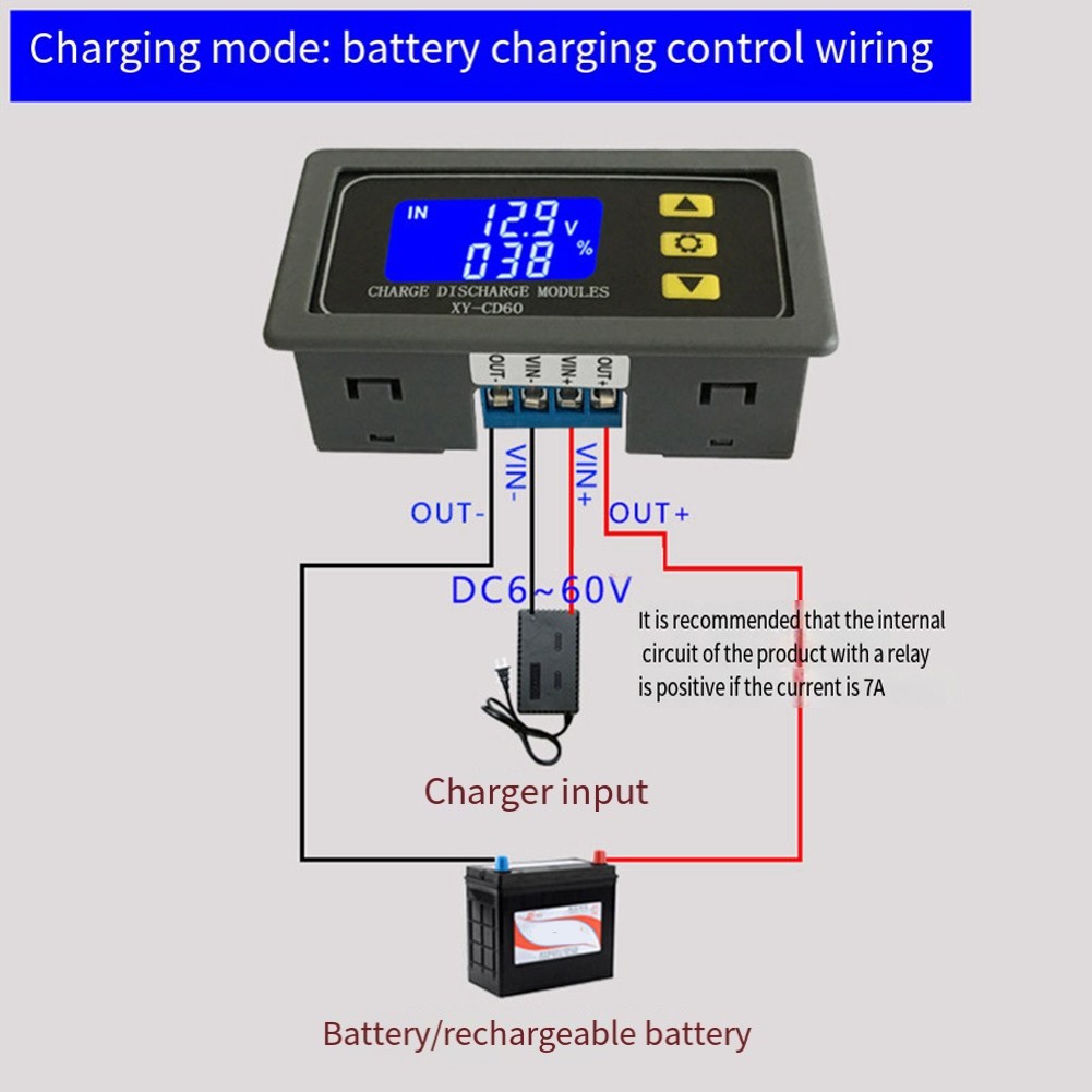 XY CD Battery Charger Declager Controller Module Protection Dual Mode Work