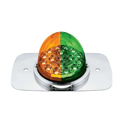 United Pacific 35374 Turn Signal Light Double Fury Watermelon Glass, 17 Amber An