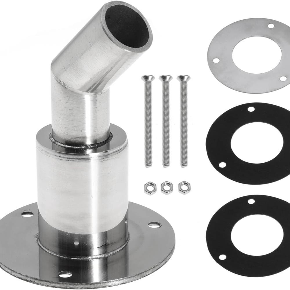 Bent Thru Hull Exhaust Skin 24mm Stainless Steel 316 for Diesel Parking Heaters/