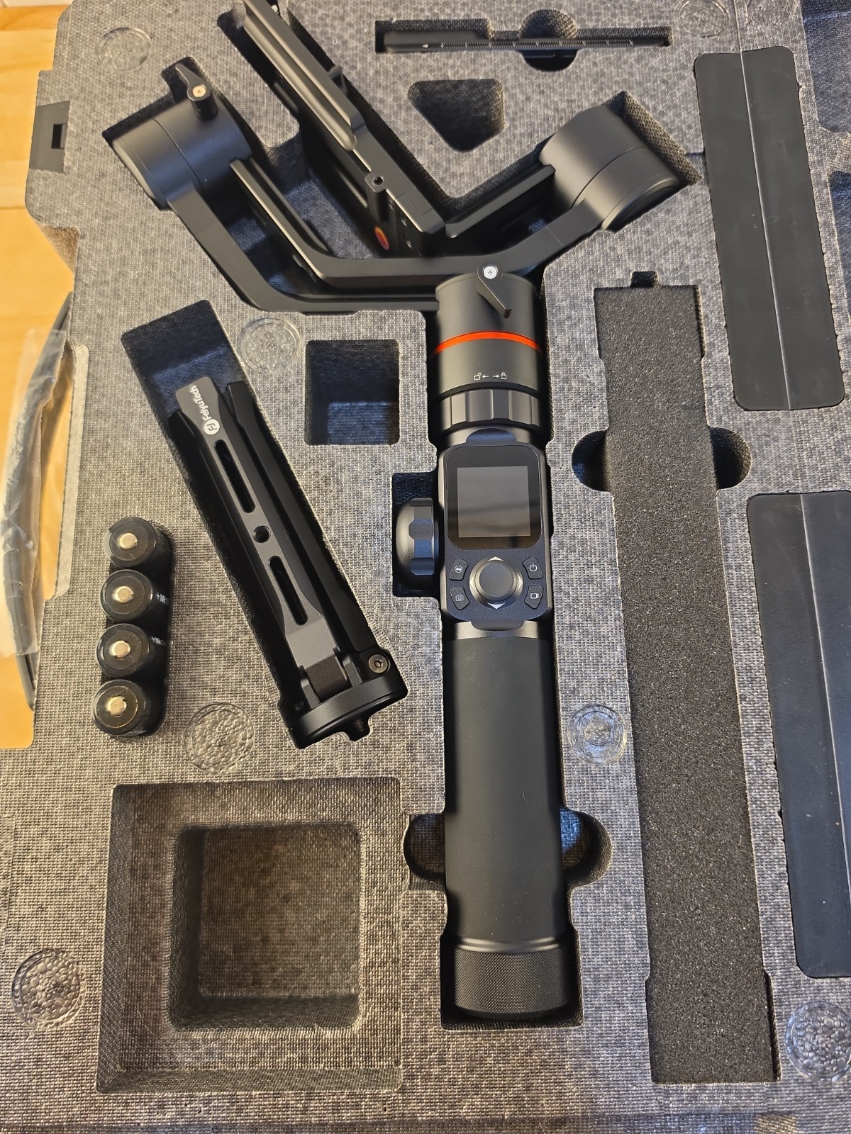 FeiyuTech AK4000 DSLR Camera Stabilizer Gimbal - Carrying Case & Accessories, No