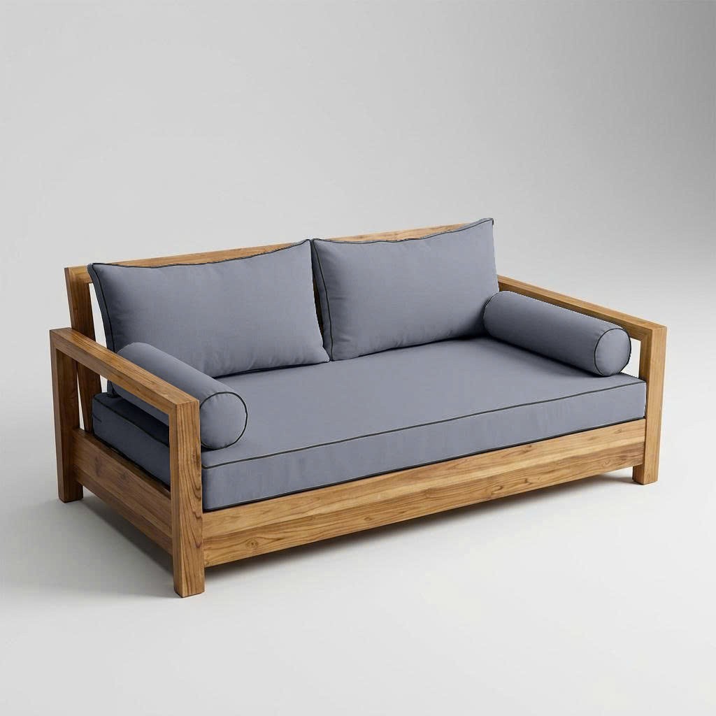 COVER ONLY STYLE 2 Mattress Pillow Daybed Porch Swing Contrast Trim Crib AD001