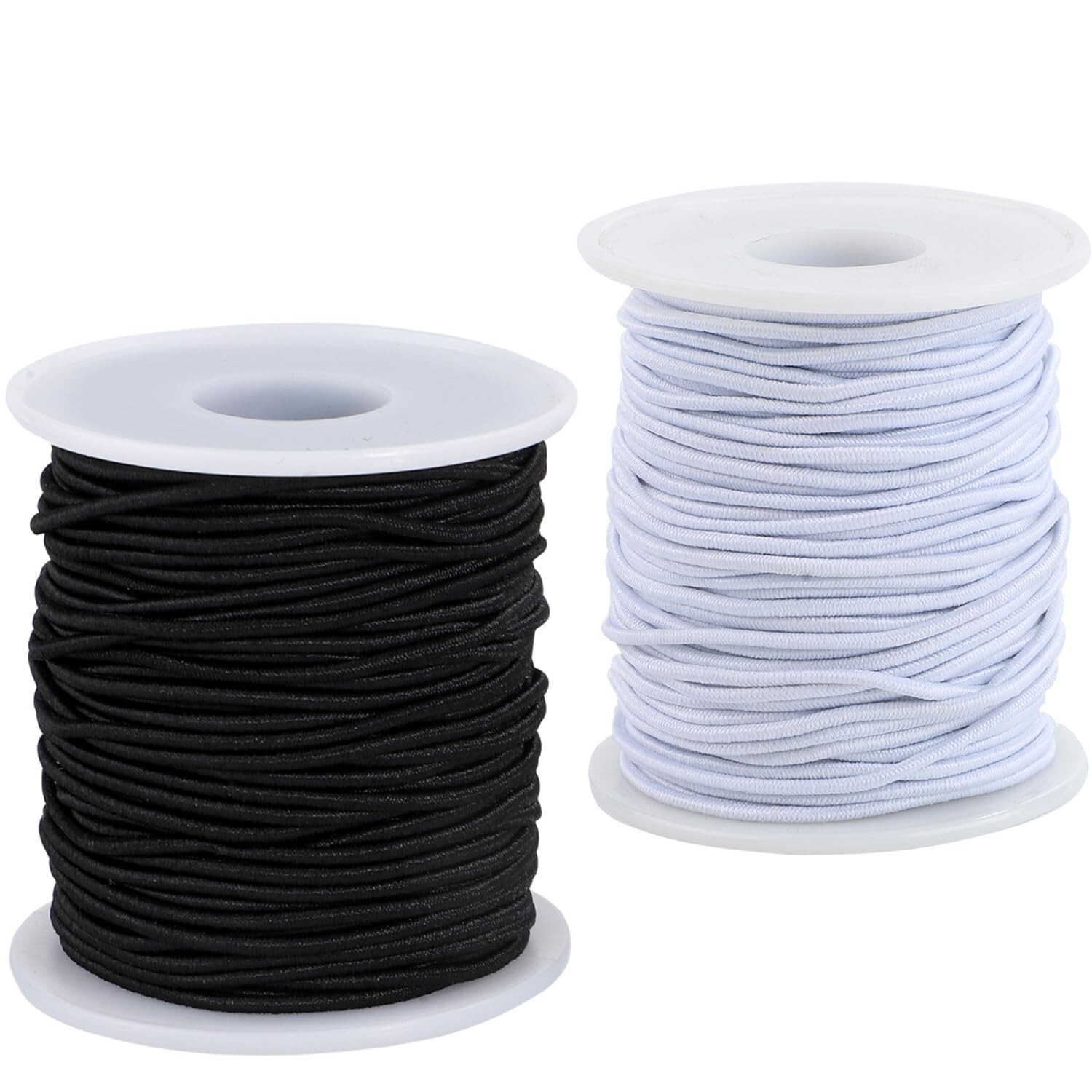 Stretchy String for Bracelets, 2 Rolls 0.8mm,1 mm,1.2mm,1.5mm,330 Feet Sturdy...