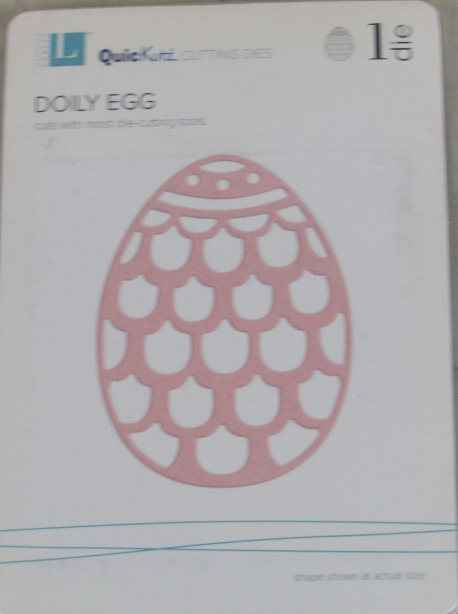 QuicKutz/Lifestyle Crafts Doily Egg 4x4, 1 Cutting Die Set DR0444