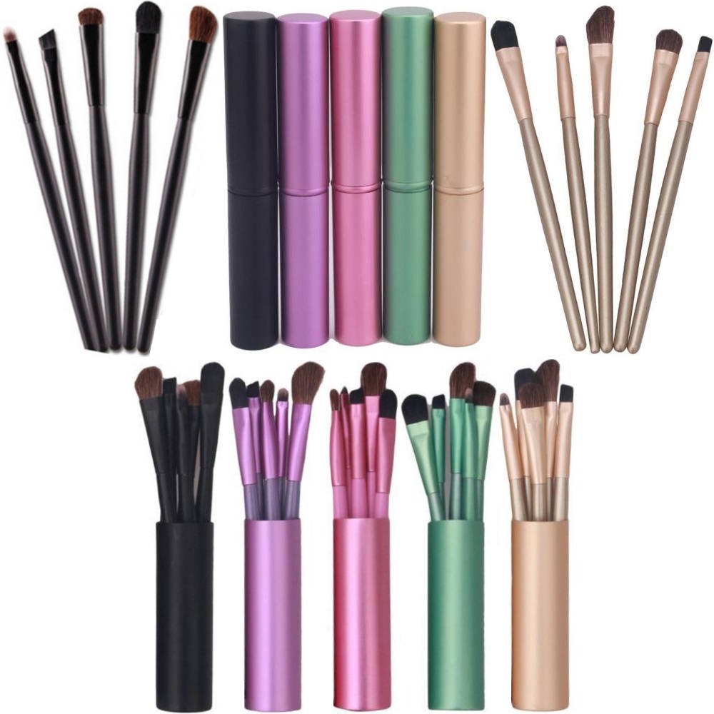 Set of 5 brushes,exciting/sensation/sensual/eroti​​c touch+aluminum travel case