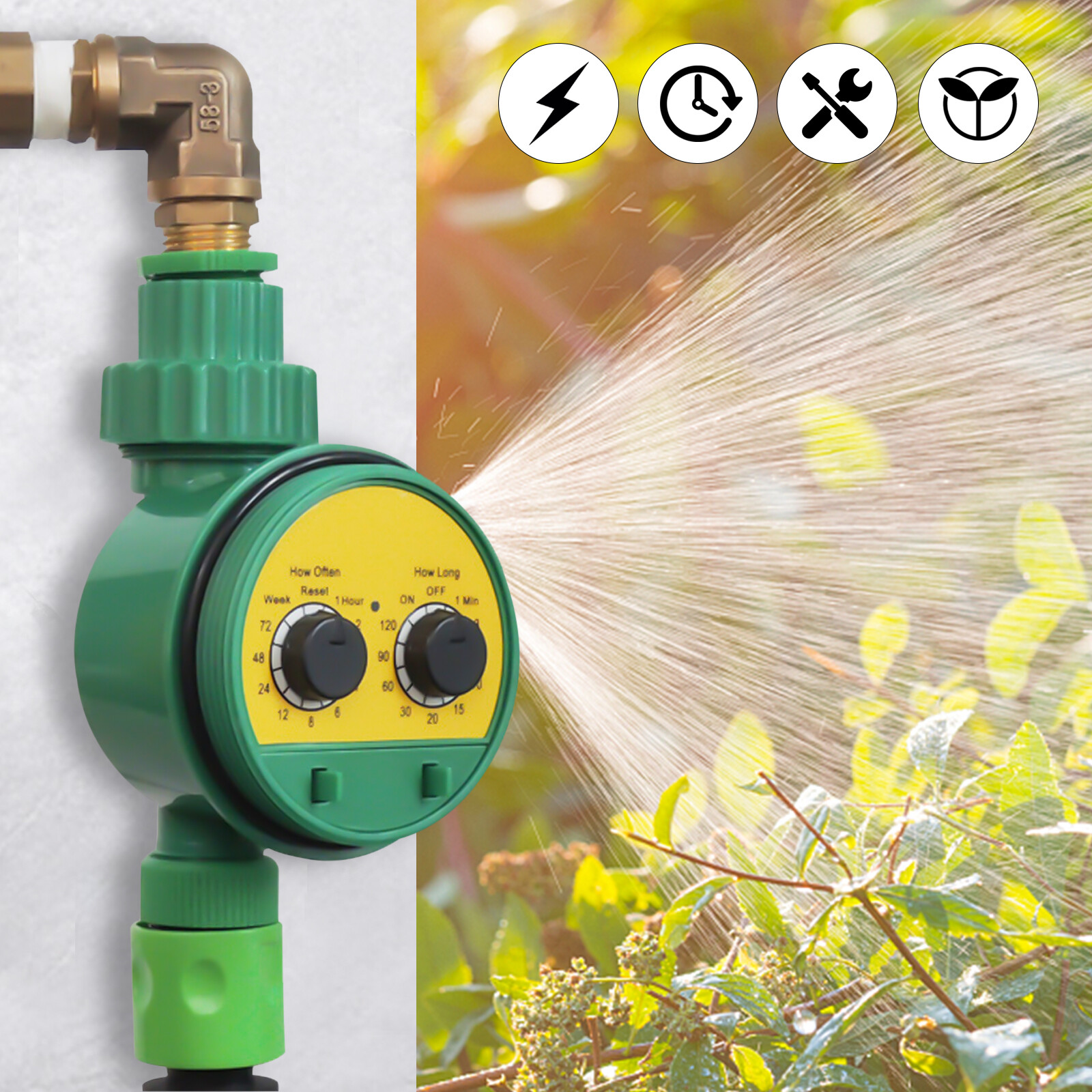 Electronic Automatic Garden Drip Irrigation Watering Timer Controller System