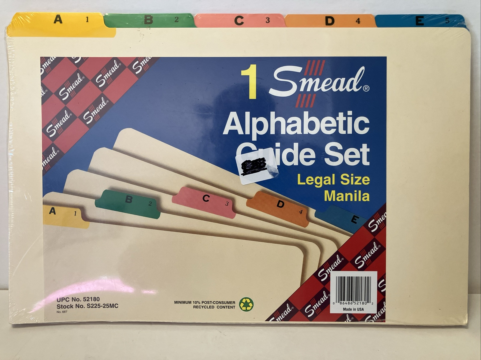 Smead Recycled Top Tab Guides, Alpha, Legal, 25 File Guides (SMD52180)
