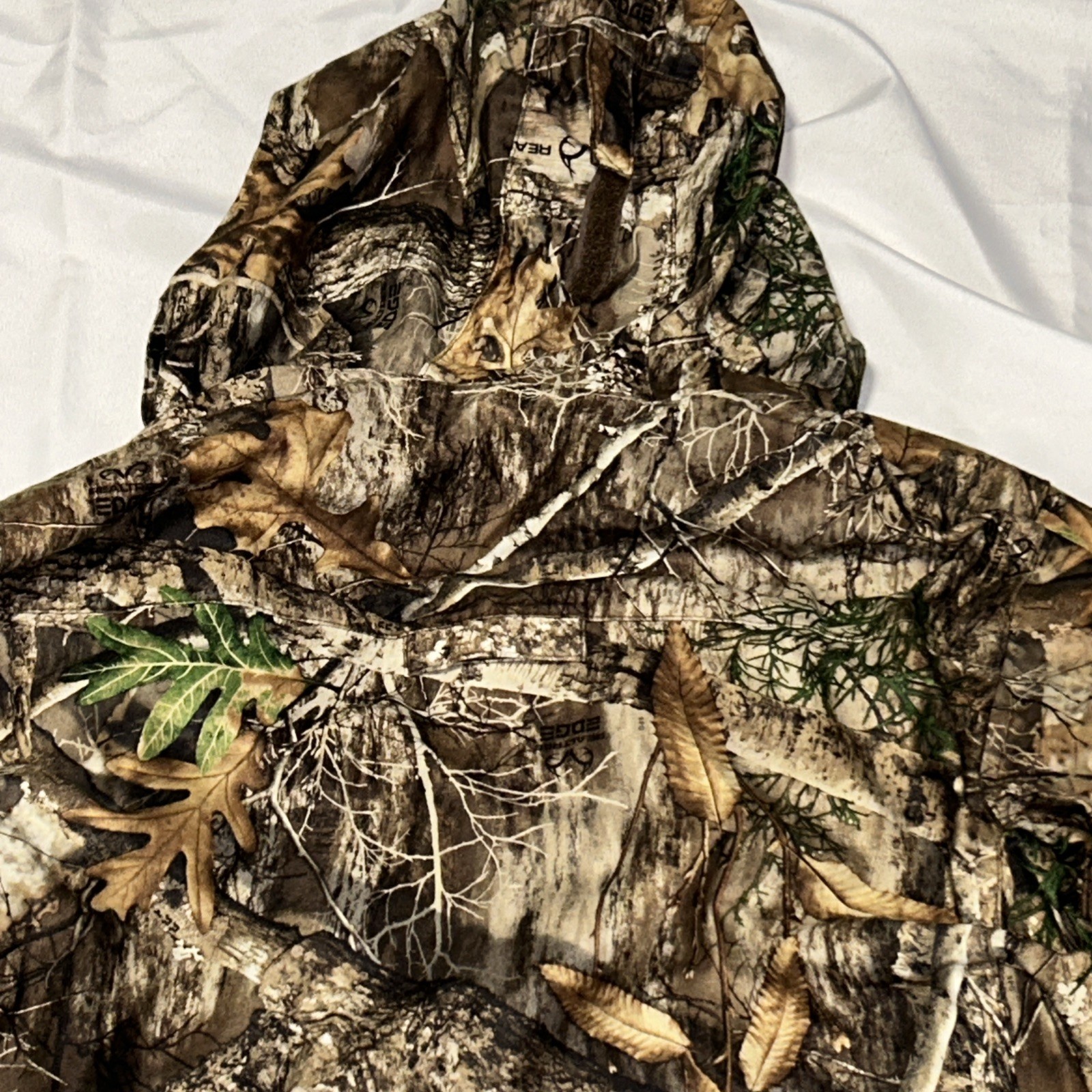 Real Tree Men’s Jacket Scent Factor Camo Size Medium Full Zip Pockets