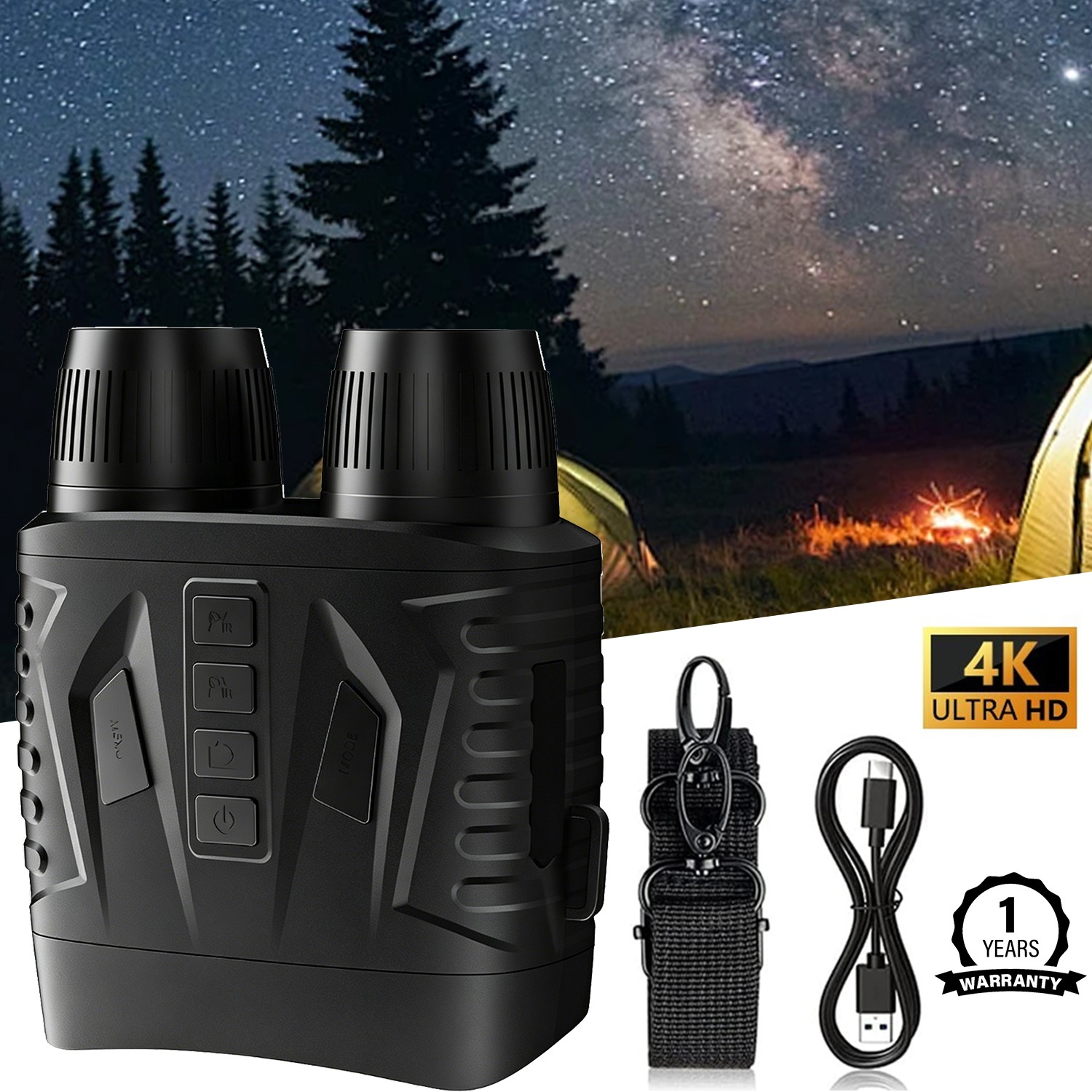 🥇Night Vision Google Infrared Digital Binoculars Darkness Surveillance Recharge