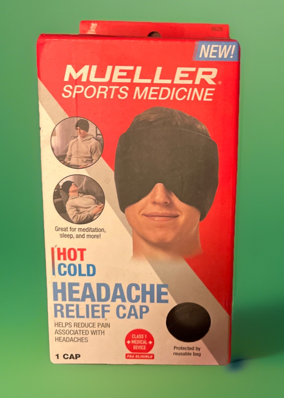Mueller Sports Medicine Hot/Cold Headache Relief Cap. New. Sealed. Ships Free