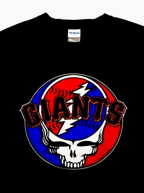 Grateful Dead Shirt T Shirt San Francisco Giants Baseball MLB SF SYF GDP 2010 L