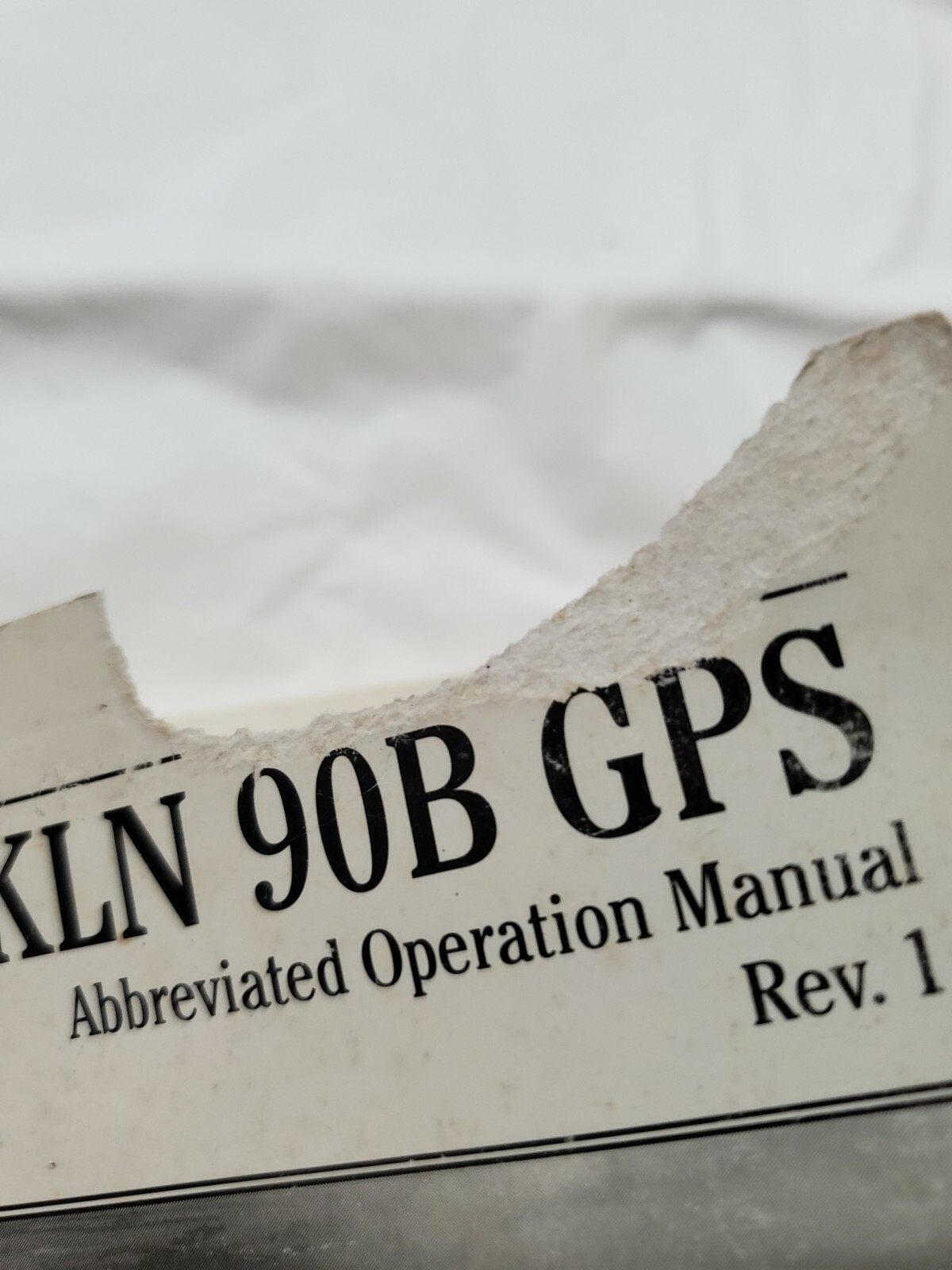 King KLN-90B GPS Abbreviated Operation Manual