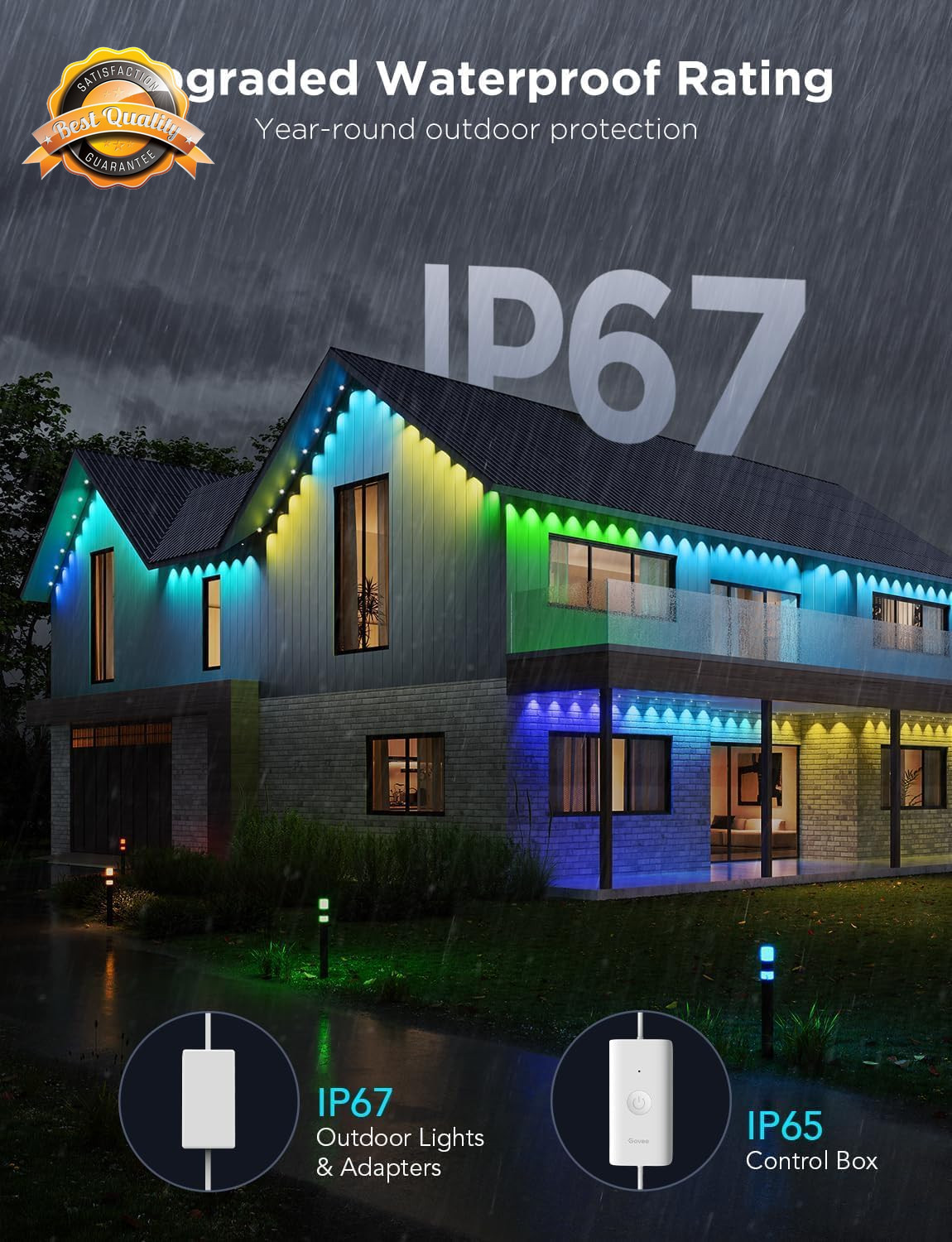 Control Box for Permanent Outdoor Lights White H706A H706B H706C Pro