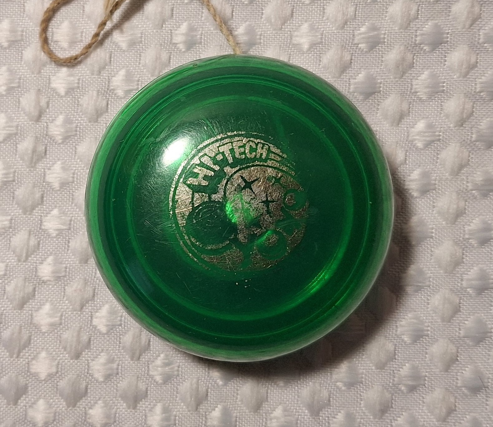 Vintage 1980s Green Hi-Tech Yoyo Yo Yo Imperial Toy Corporation