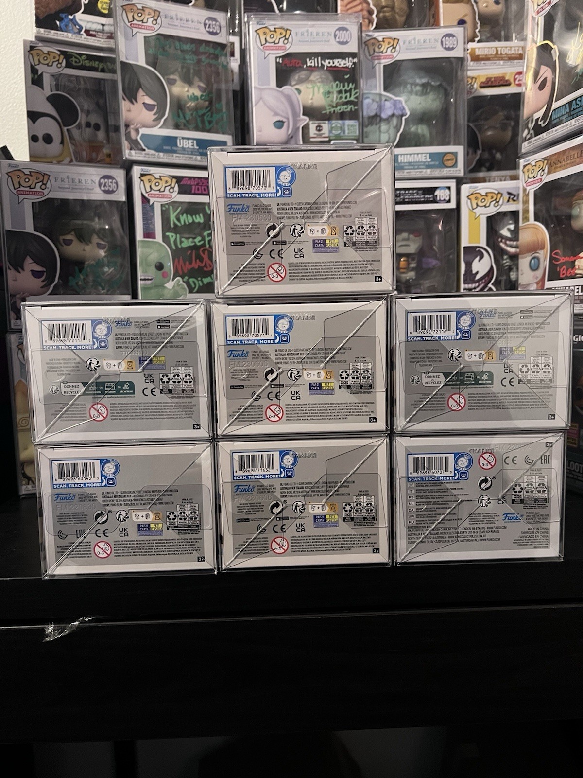 Funko Pop! Animation Black Clover GITD 7pc yami,yuno,Julius all in protectors