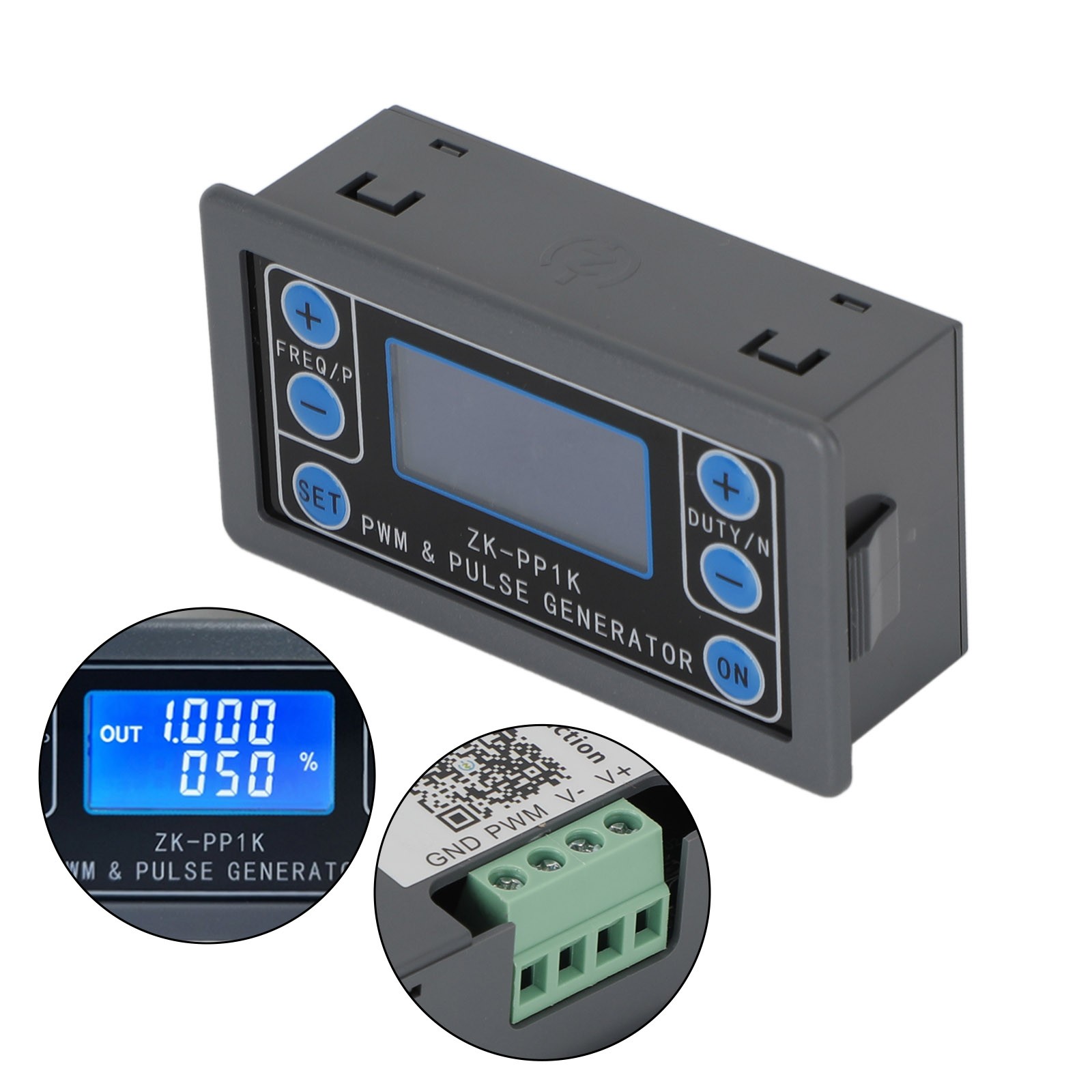 Adjustable PWM Signal Generator Module Pulse Frequency Duty Cycle Square Wave UE