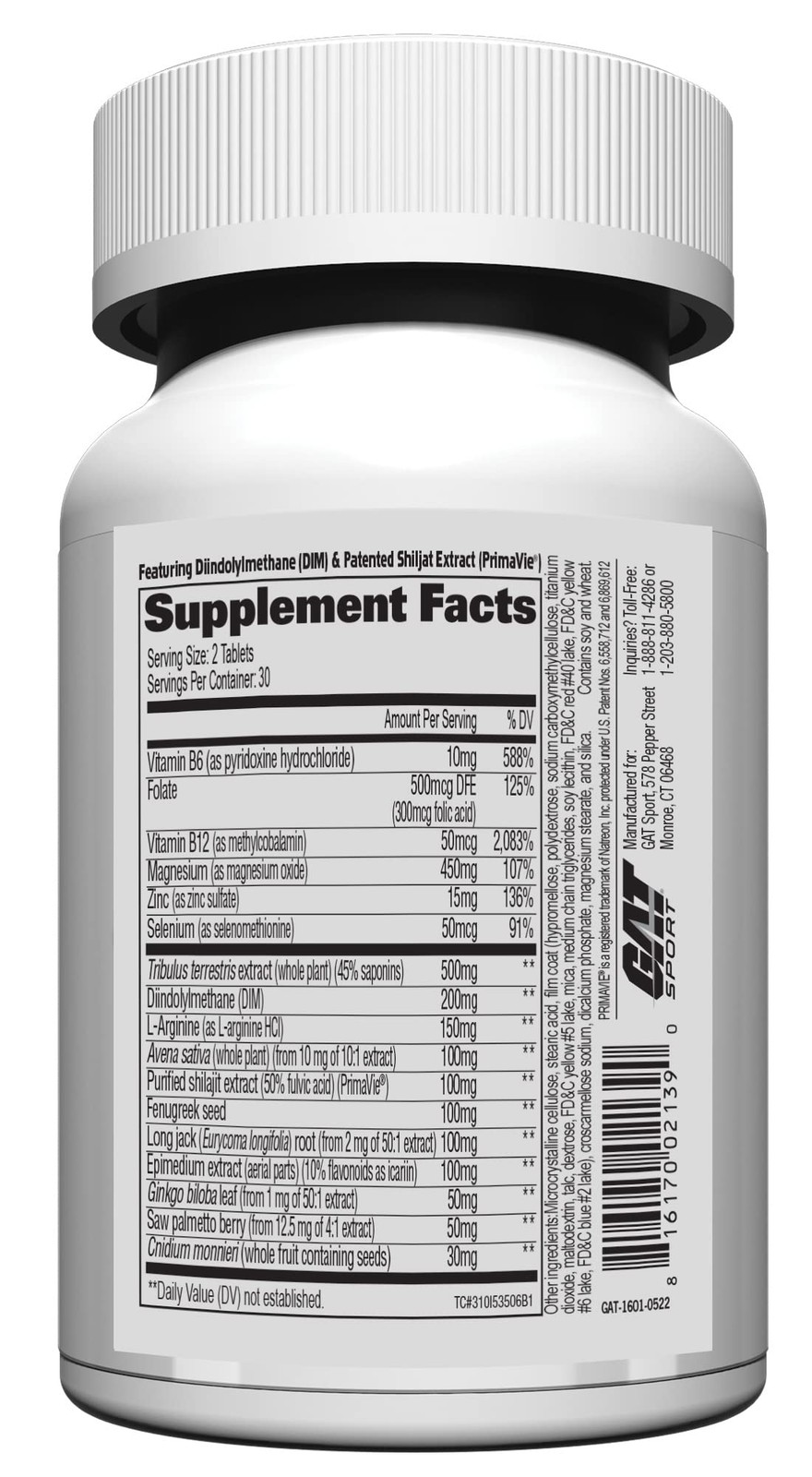 Optimize Testosterone Booster with Tribulus, DIM, Zinc, Fenugreek & Saw