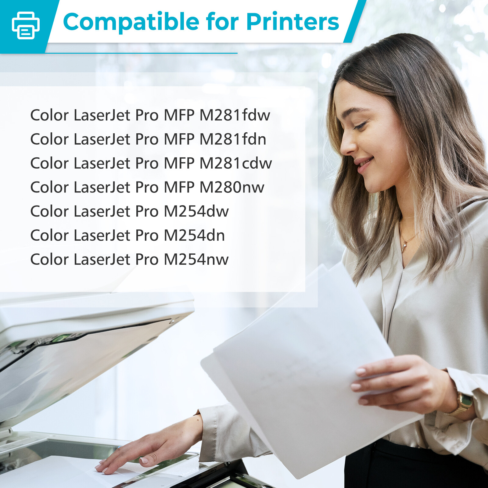 Toner For HP CF500A 202A CF500X 202X Color LaserJet Pro MFP M281fdw M254dw M281