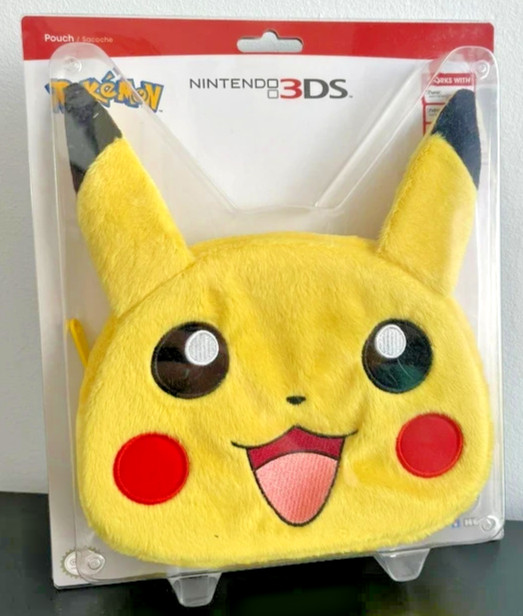 Pokémon Pikachu Soft Plush Case Nintendo 2DS 3DS 3DS XL NEW SEALED Authentic