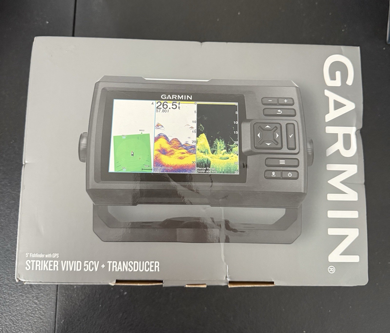 Garmin STRIKER Vivid 5cv Marine Fishfinder with GT20-TM Transducer 010-02551-00
