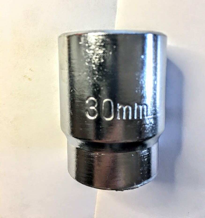 Pittsburgh Jumbo Socket - 30 mm x 3/4" Dr -  12 Pt - Free USA Shipping