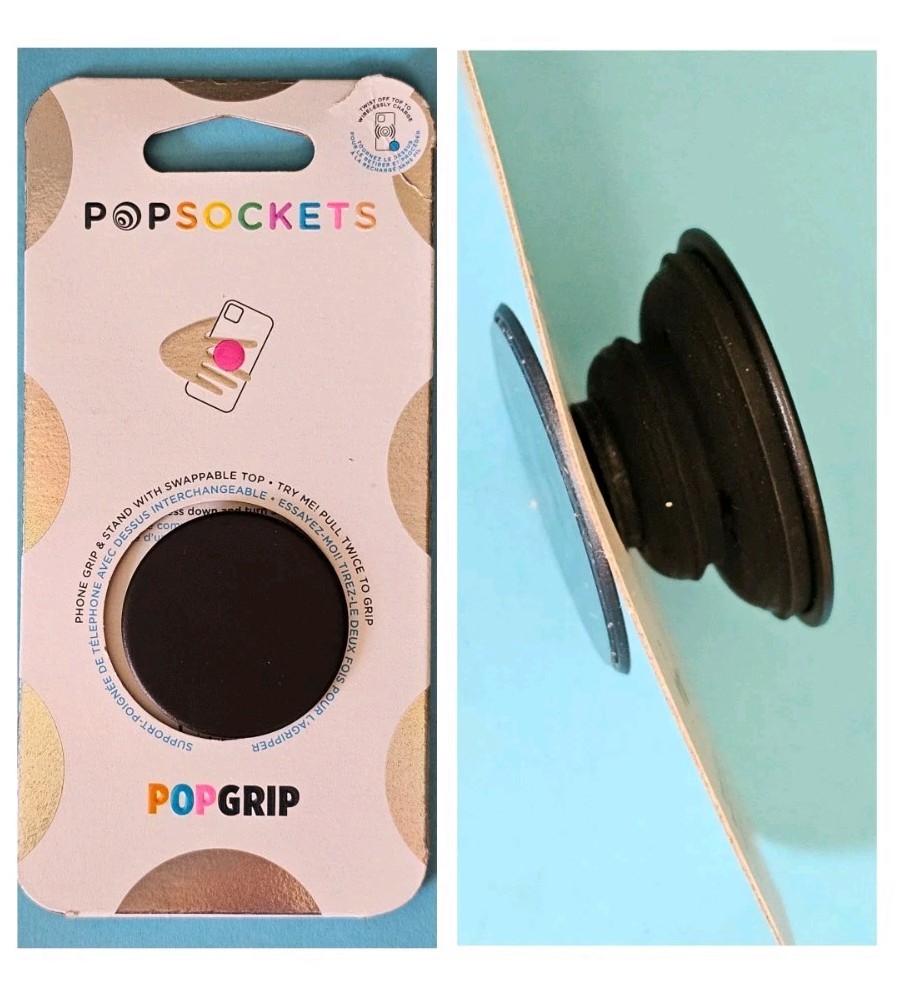 PopSockets: Collapsible Grip & Stand for Phones and Tablets BLACK.