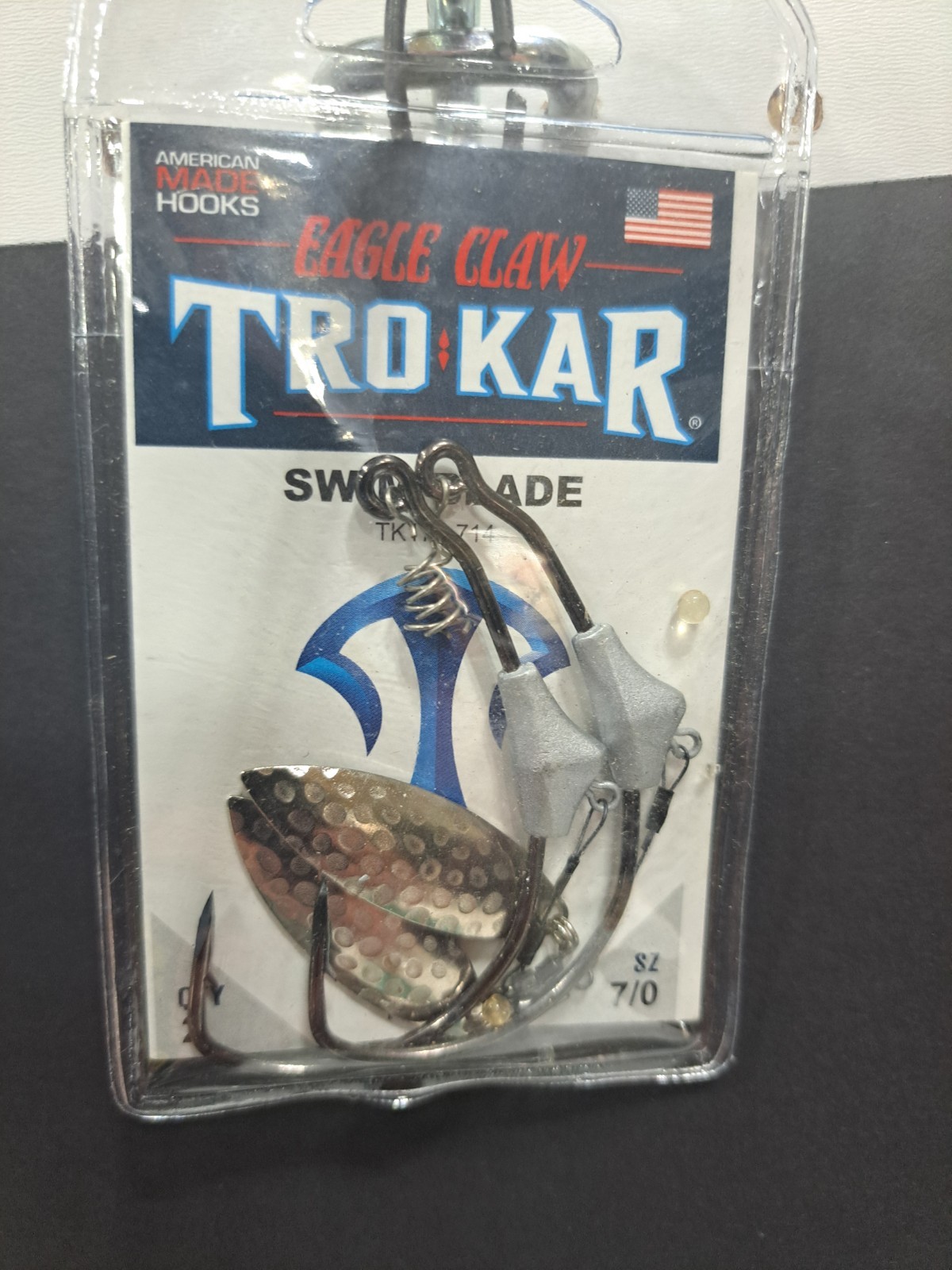 Eagle Claw Trokar Hooks With Swim Blade 7/0