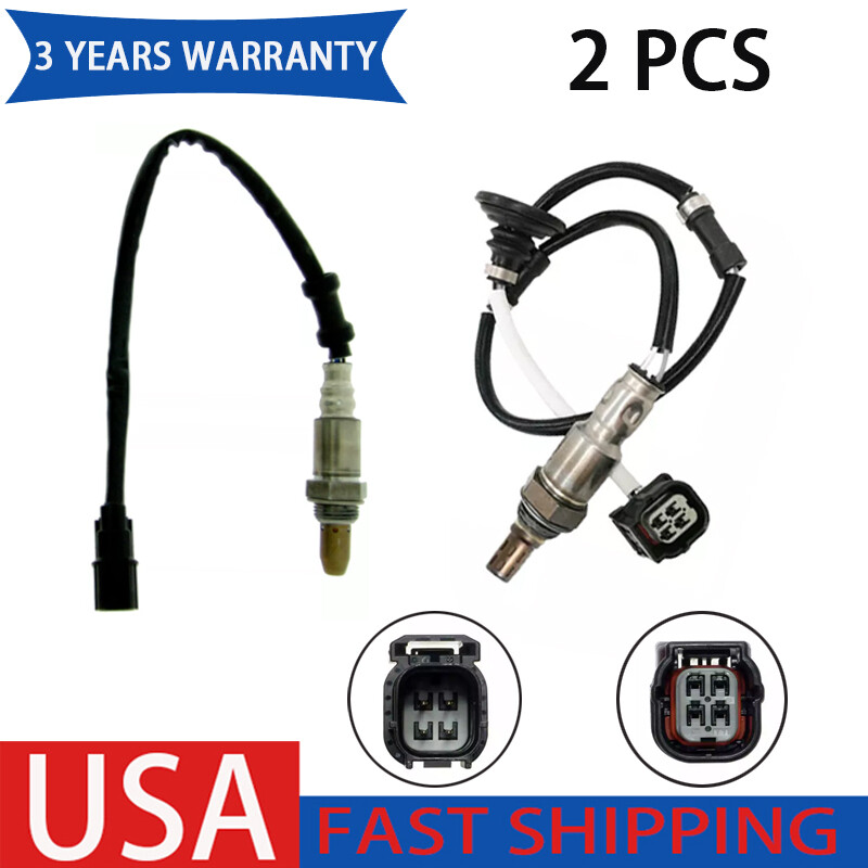 2Pcs Upstream+Downstream Oxygen Sensor For Honda Fit 1.5L L4 2007 2008