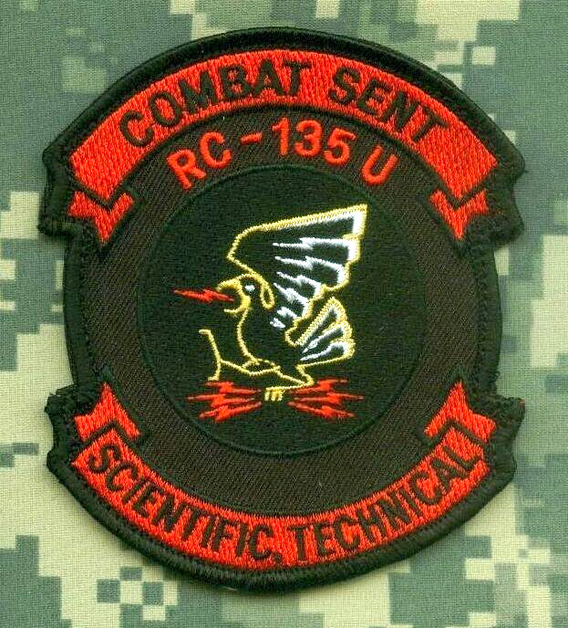 AFSOC BOEING RC-135U COMBAT SENT vêlkrö INSIGNIA PATCH: SCIENTIFIC TECHNICAL