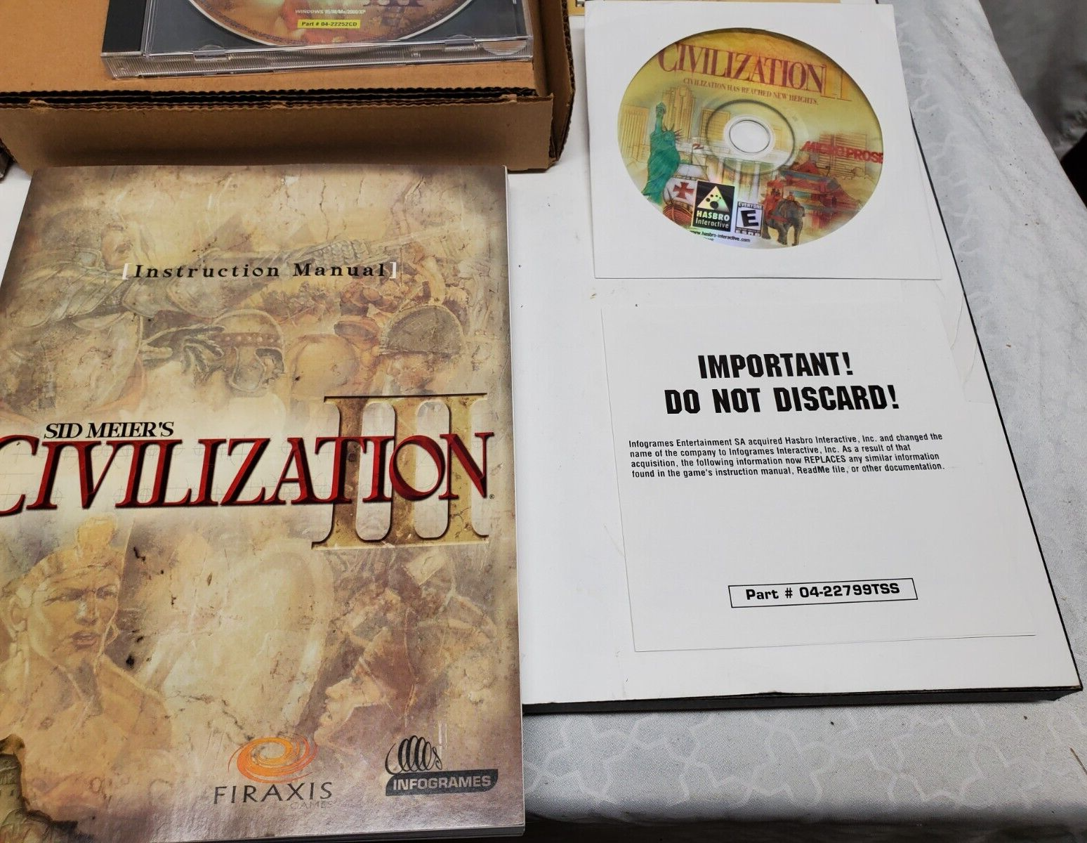 Infograms Sid Meir's, Civilization III & II Win 95/98/Me/XP/2K Big Box