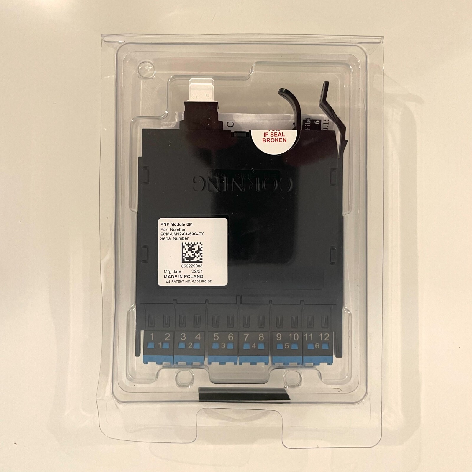 Corning ECM-UM12-04-89G-EX Edge Universal Module 12F LC Duplex/MTPA EXACT