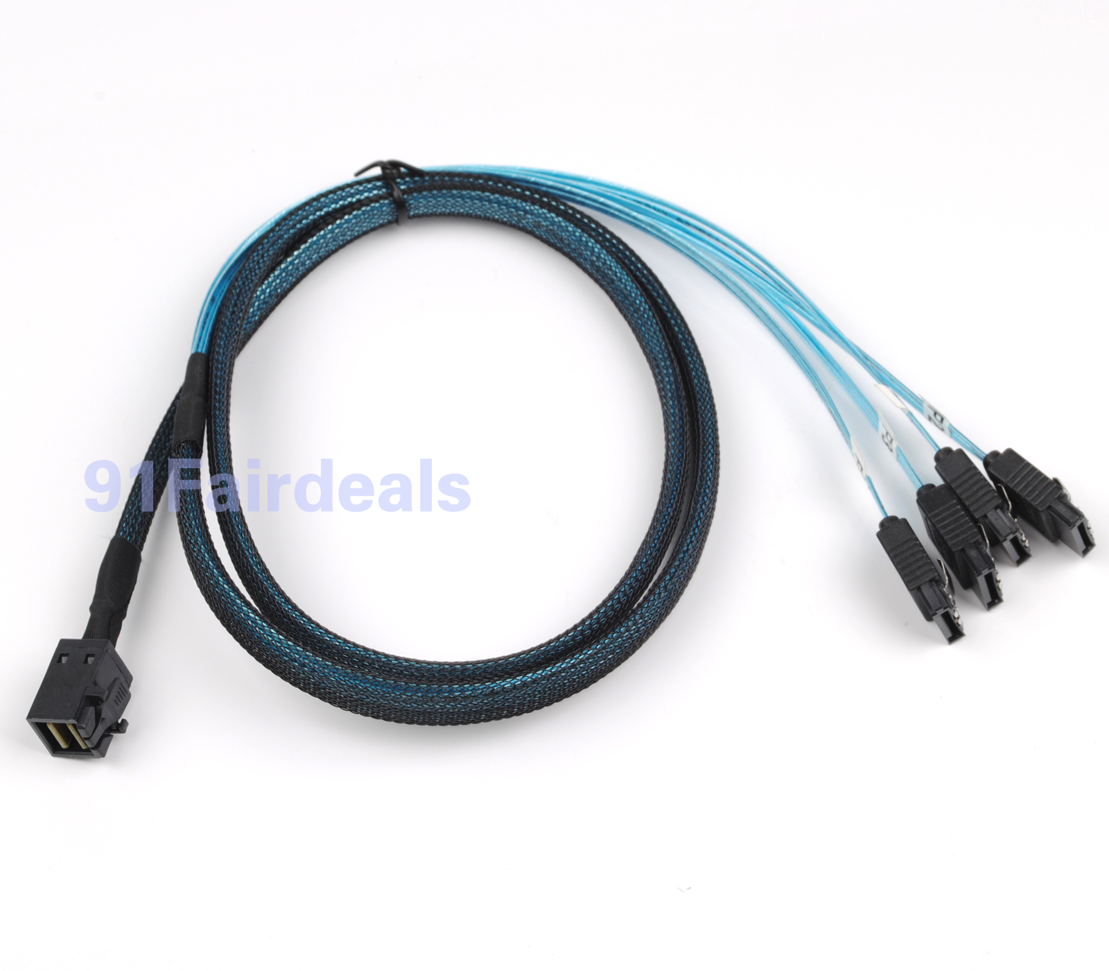 12Gbps mSAS Cable SFF-8643 to 4x SATA 1M mini SAS LSI Avago Adaptec LSI00411