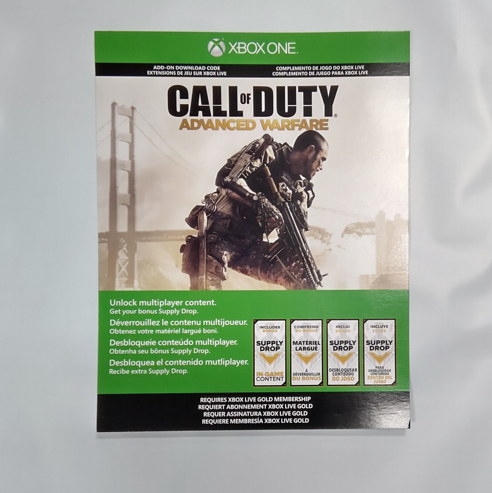 Call of Duty Advanced Warfare Bonus Supply Drop DLC for XBOX ONE X1 SERIES S|X