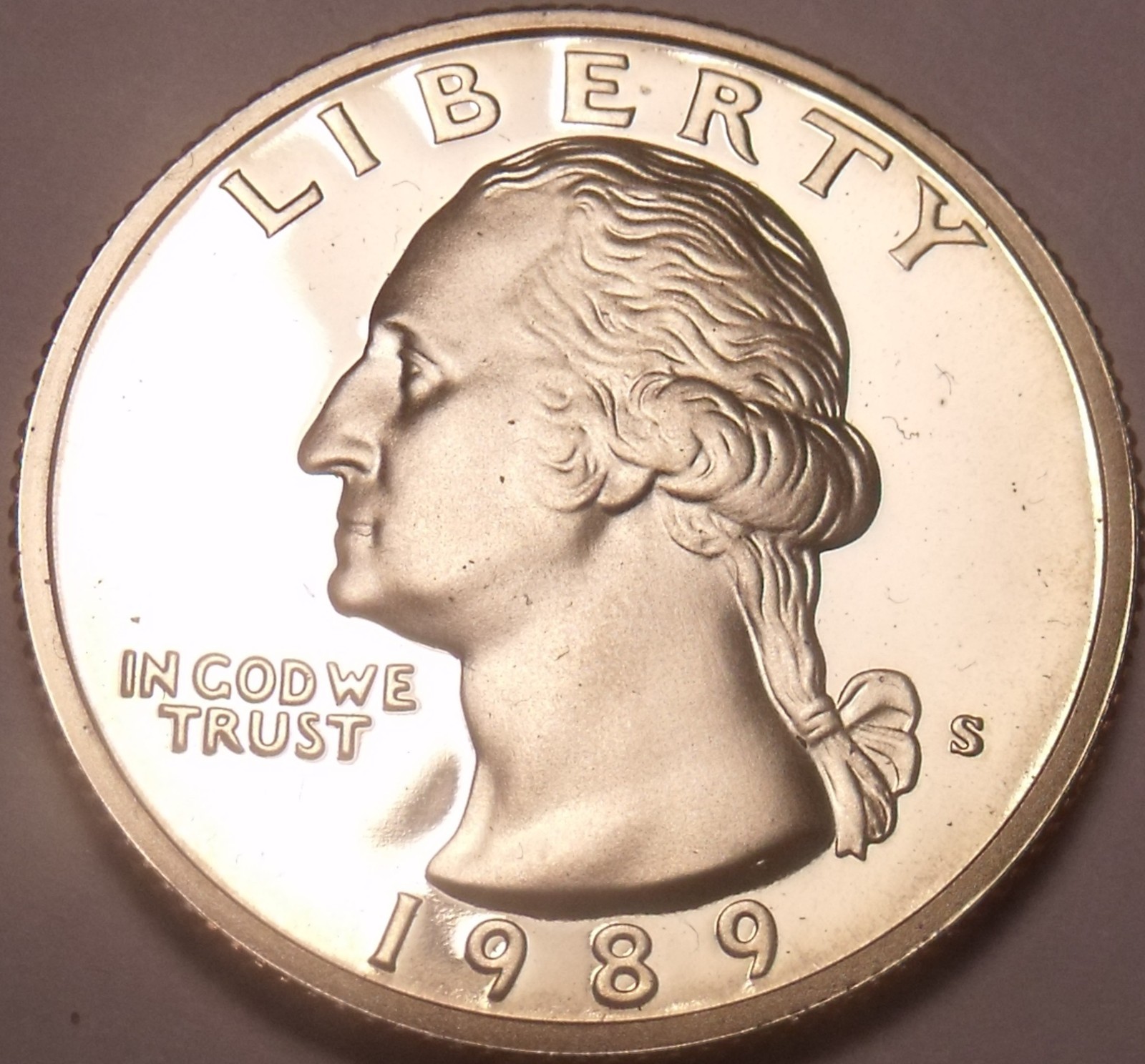 United States Proof 1989-S Washington Quarter~See Our Proof Coins~Free Shipping