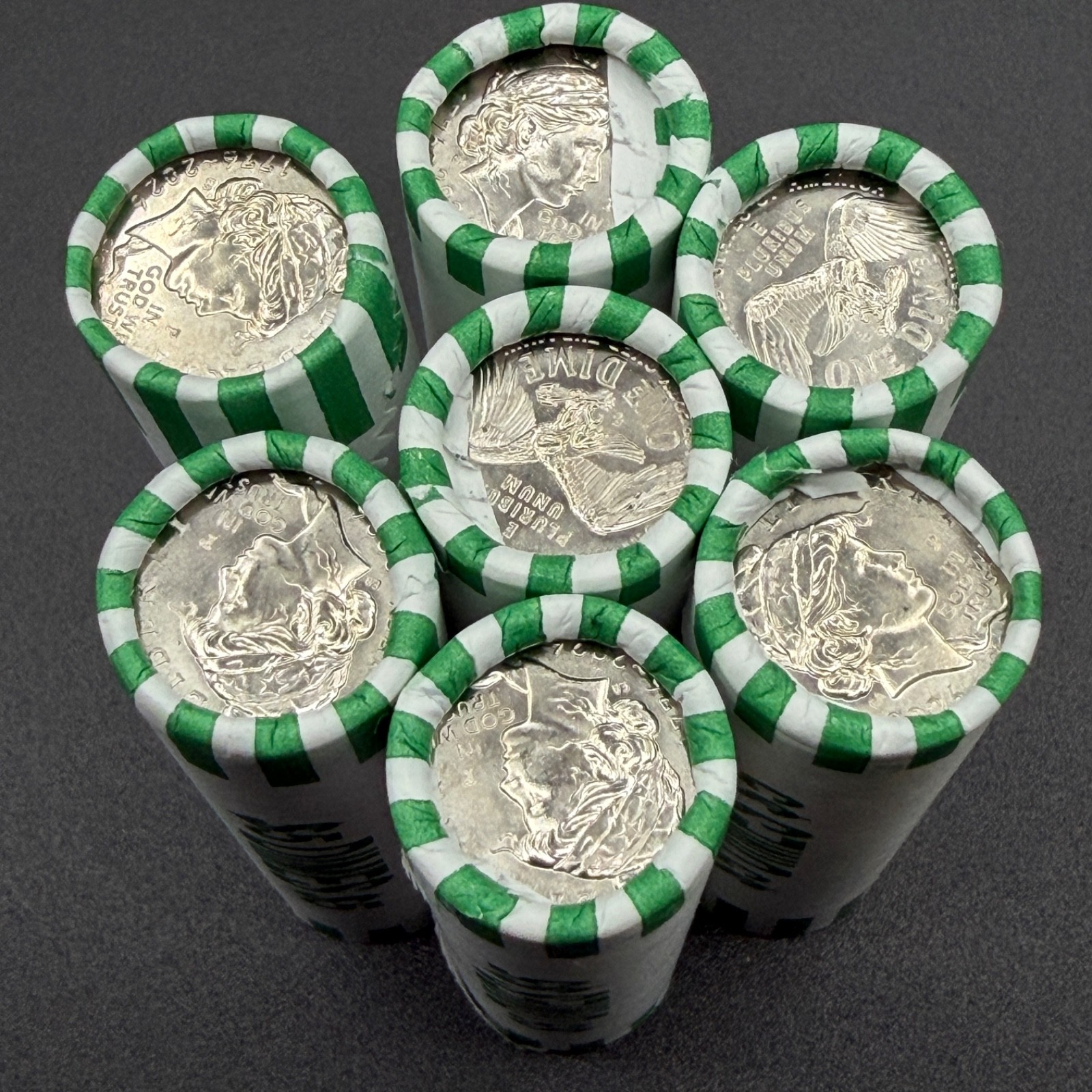 2026-P Emerging Liberty Dime Roll BU Uncirculated Bank Wrapped Roll of 50 Coins