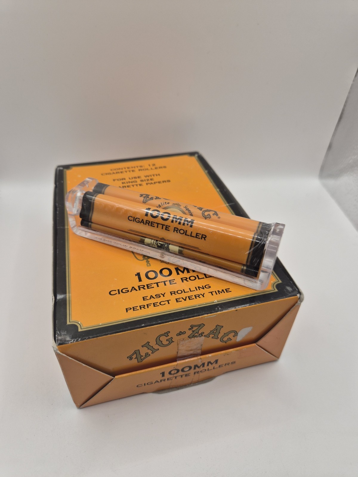 Zig Zag 100mm Roller Machine For King Size Rolling Papers 12ct Display New