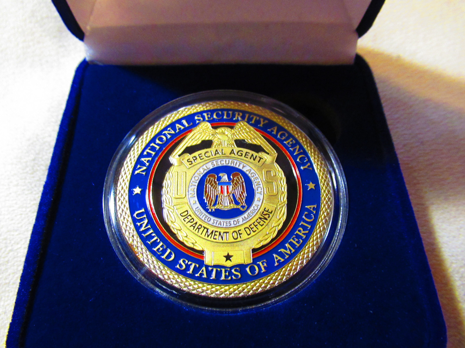 National Security Agency Challenge Coin w/Presentation Box