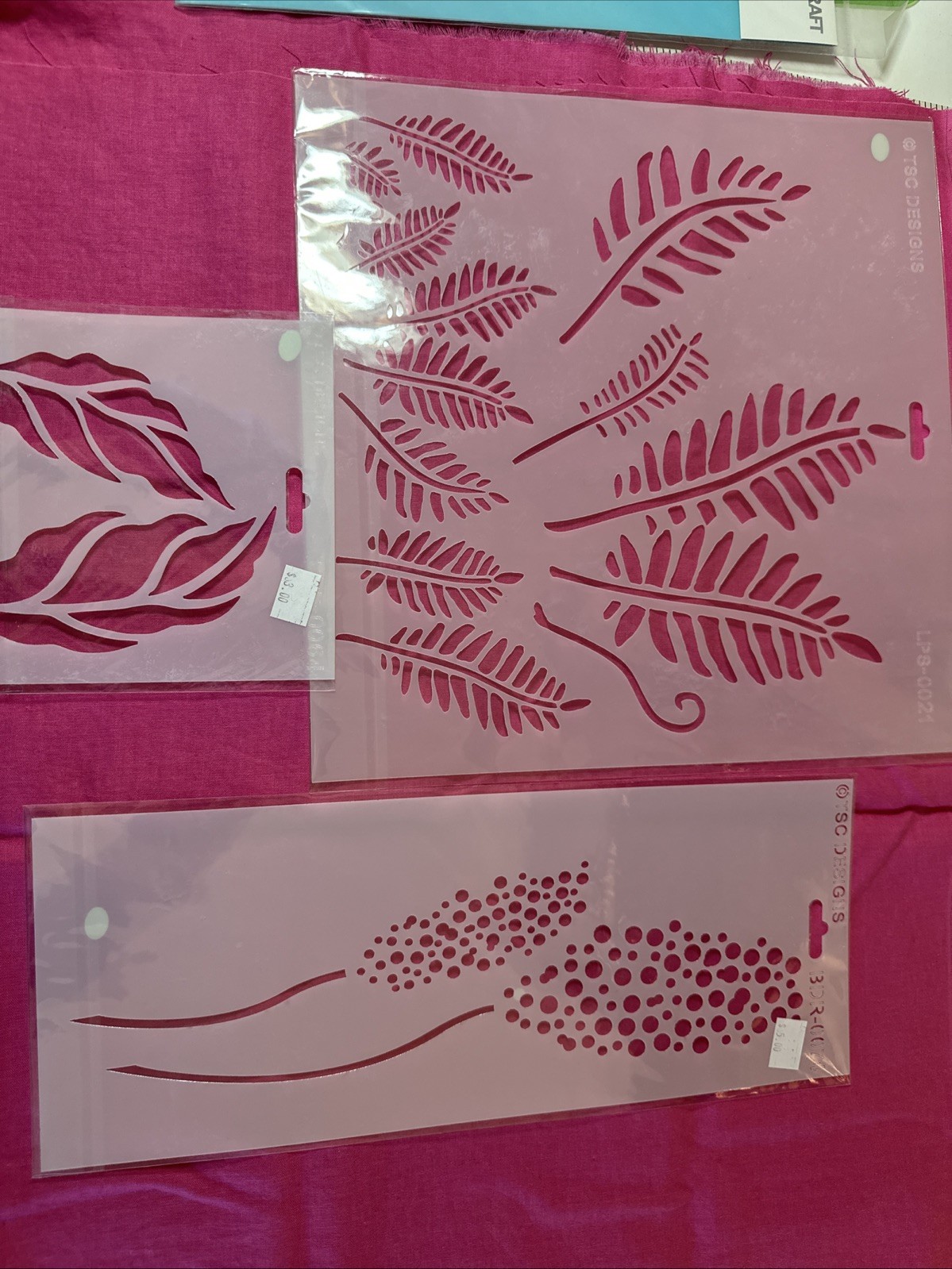3 Brand New, Unopened, Quilting/Crafting Stencils