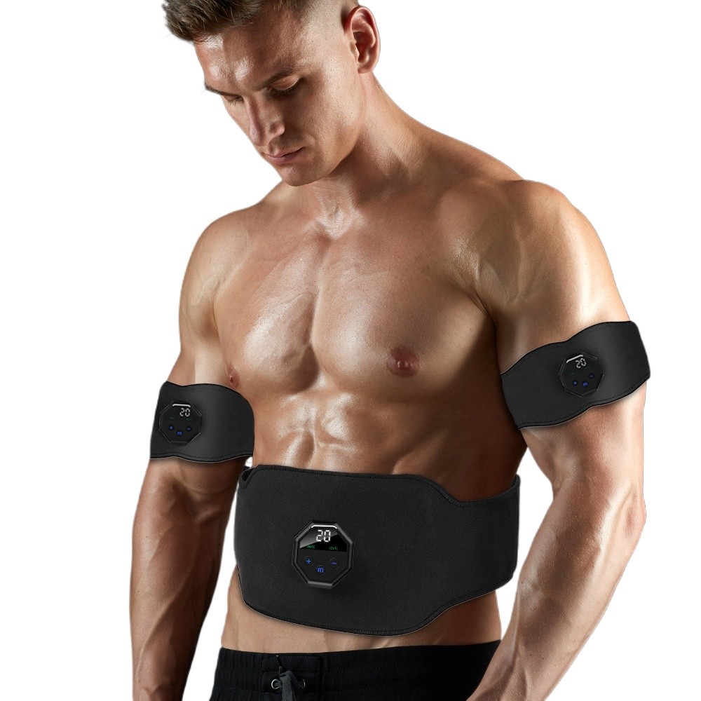 EMS Abdominal Muscle Toning Trainer ABS Stimulator Fitness Binder Belt Gym Band