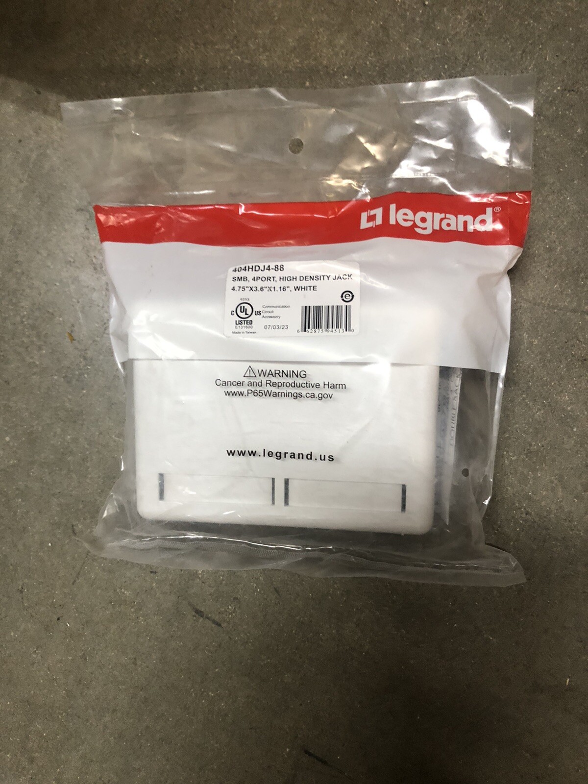 Legrand SMB 4 PORT 404HDJ4-88 WHITE