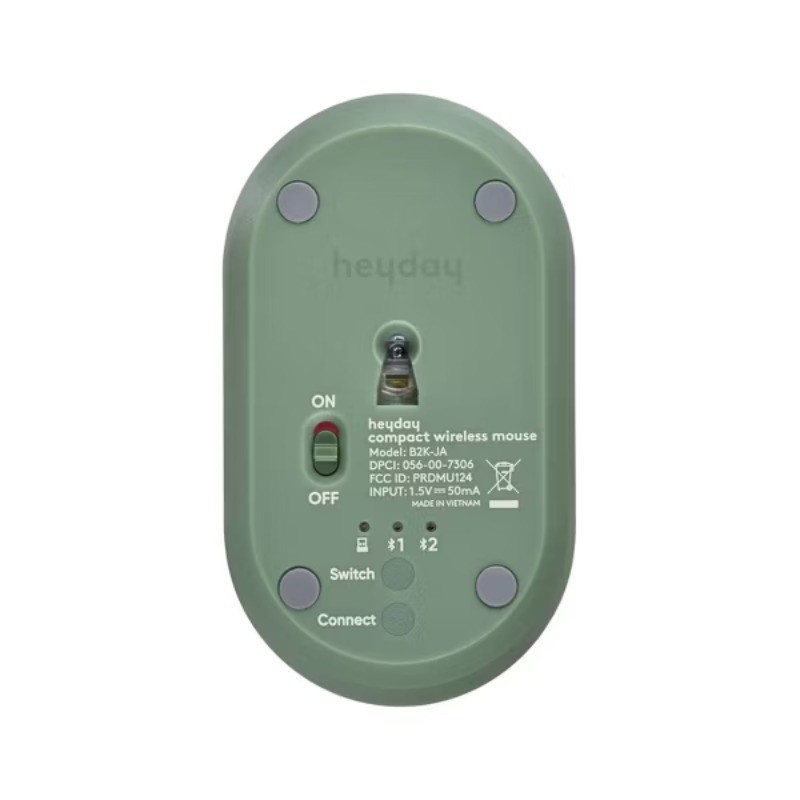 Wireless Mouse Jade: Bluetooth USB-A for Home Use