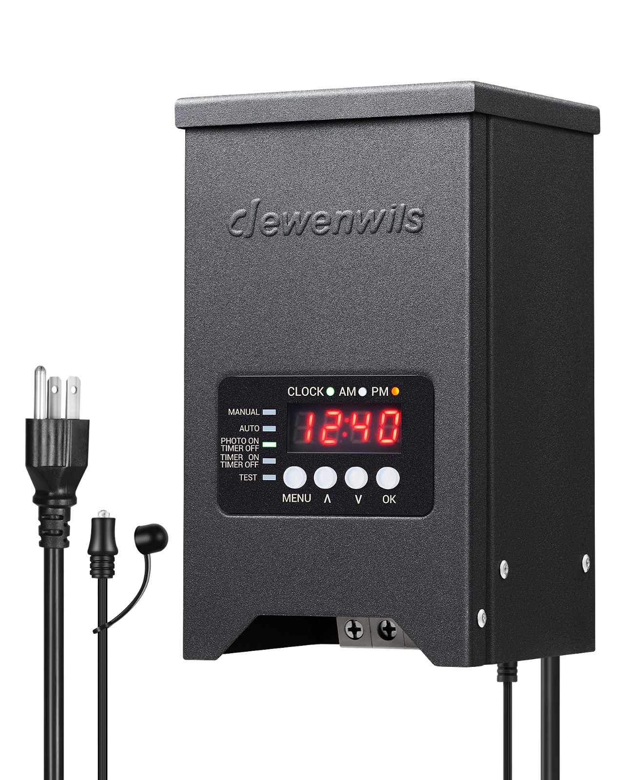 DEWENWILS 200W Low Voltage Landscape Transformer, 120V to 12V/15VAC,Weatherproof