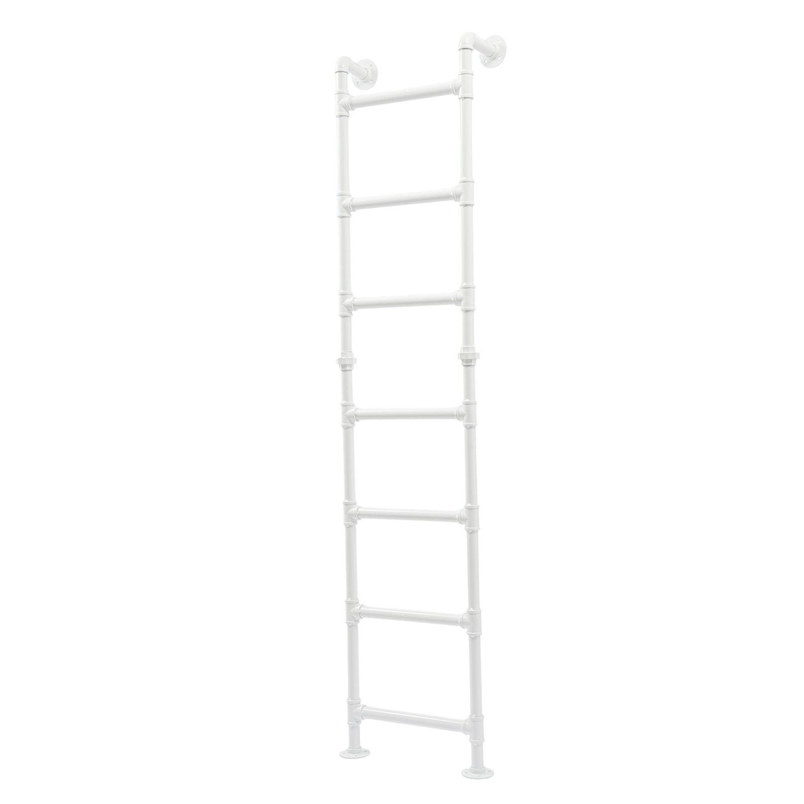 Modern 7-Step Bunk Bed Ladder - Space-Saving Carbon Steel Design