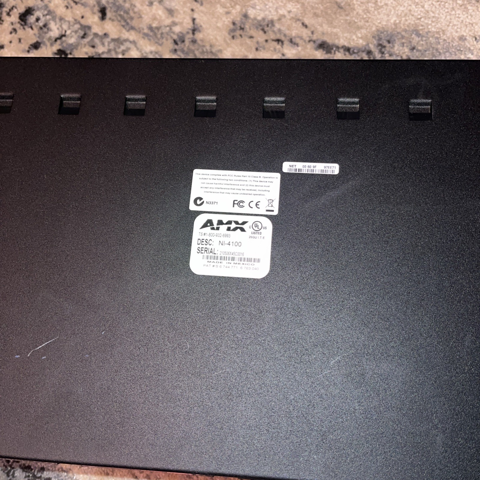 AMX Netlinx NI-4100 Integrated Audio Video Controller Rack Mounted