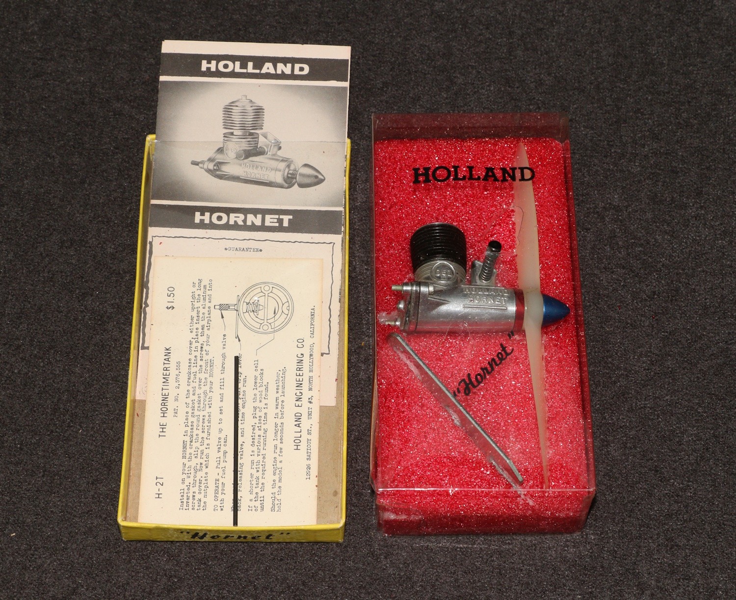 RC Model Airplane Car Boat Engine Holland Hornet .O49 MIB