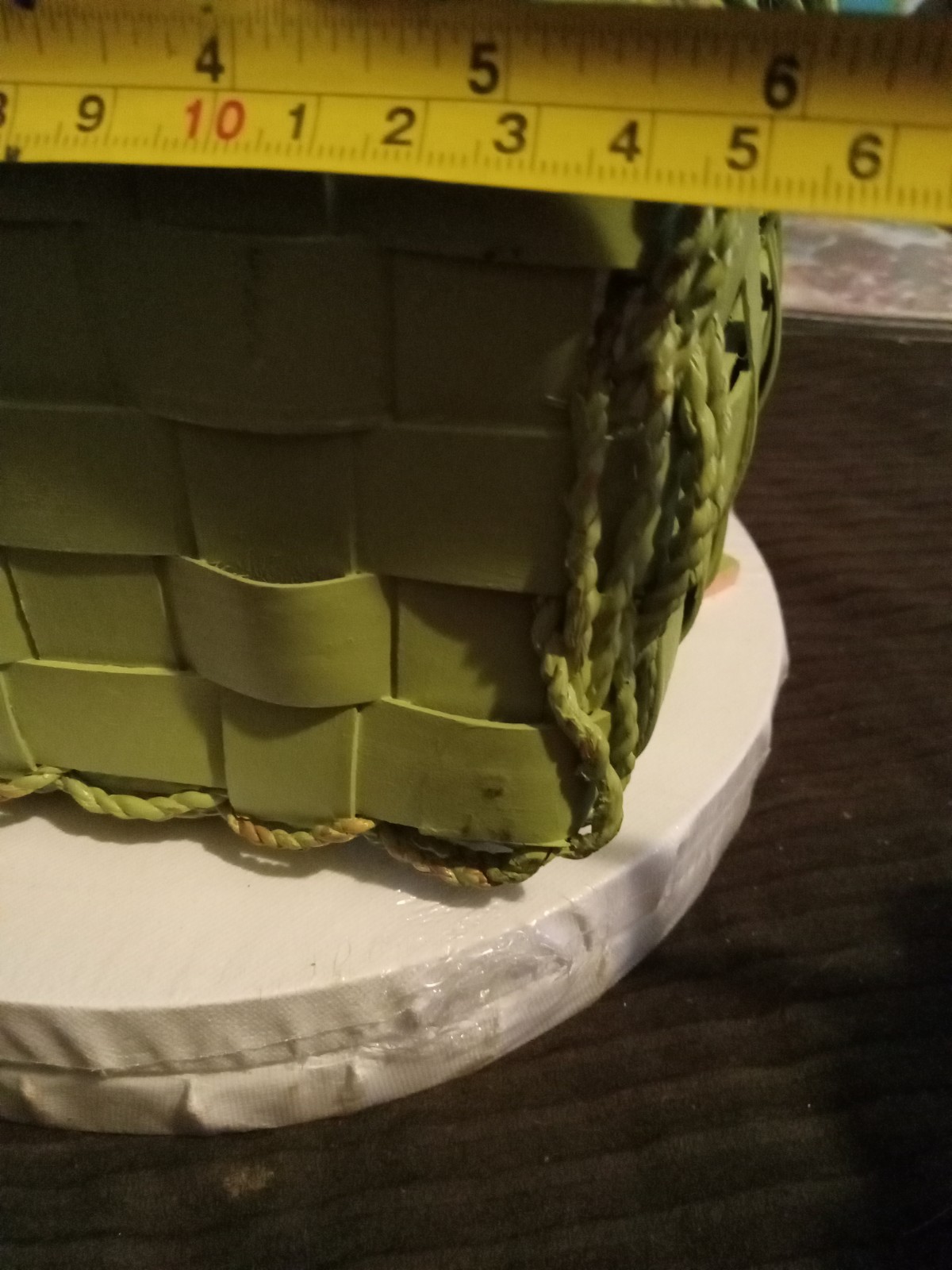Birdhouse Basket Green