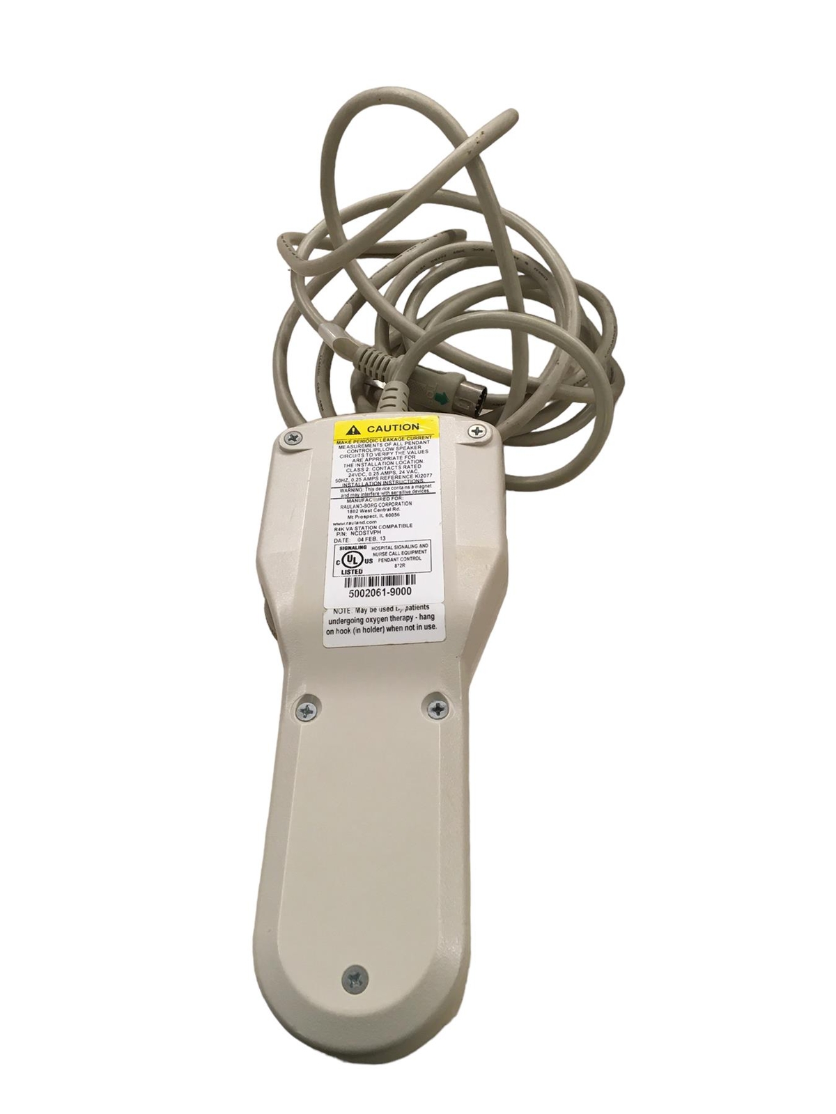 Rauland pillow speaker controller, NCDSTVPH
