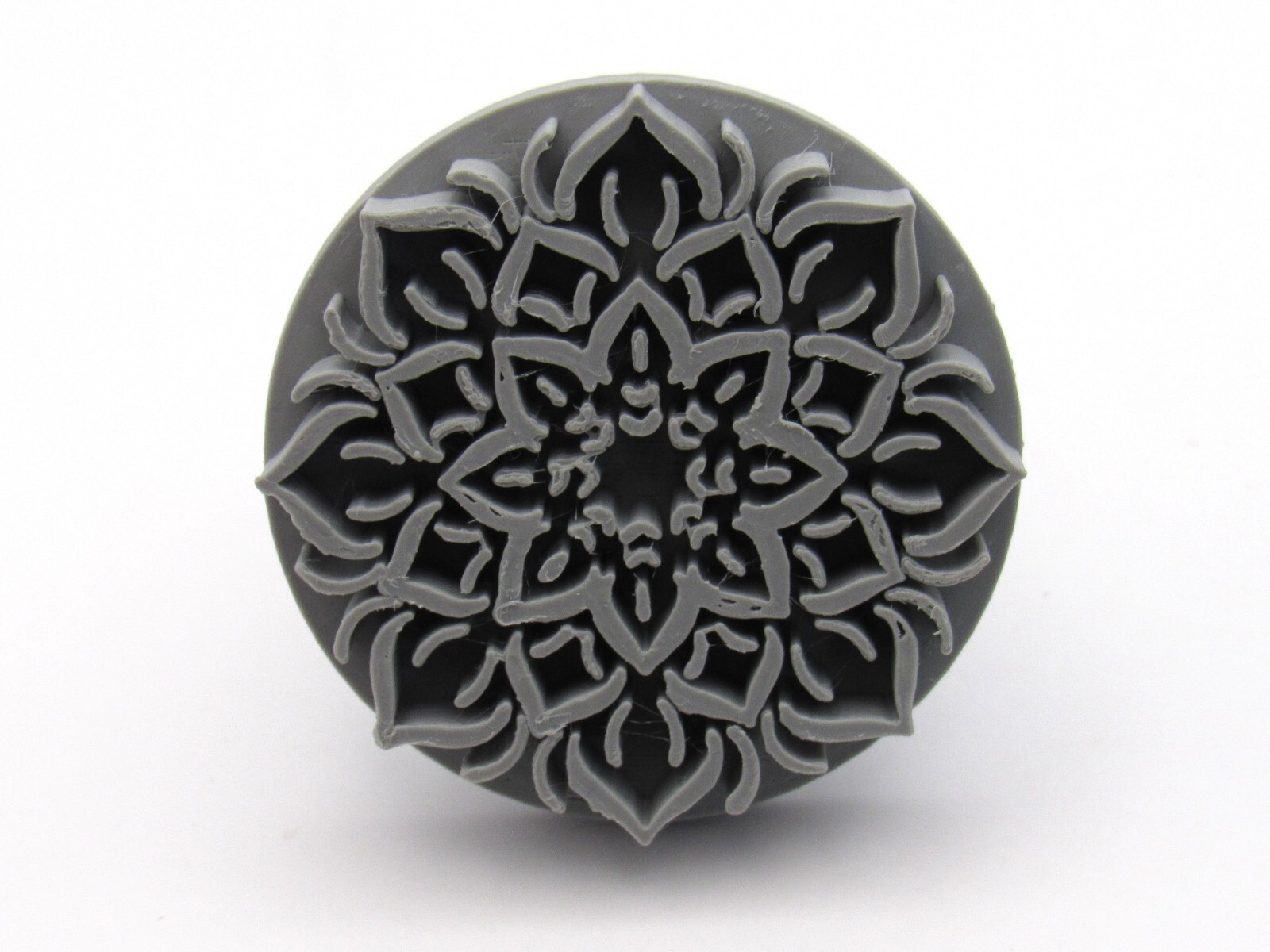 Mandala Clay Pottery Texture Stamp Accent Design 2