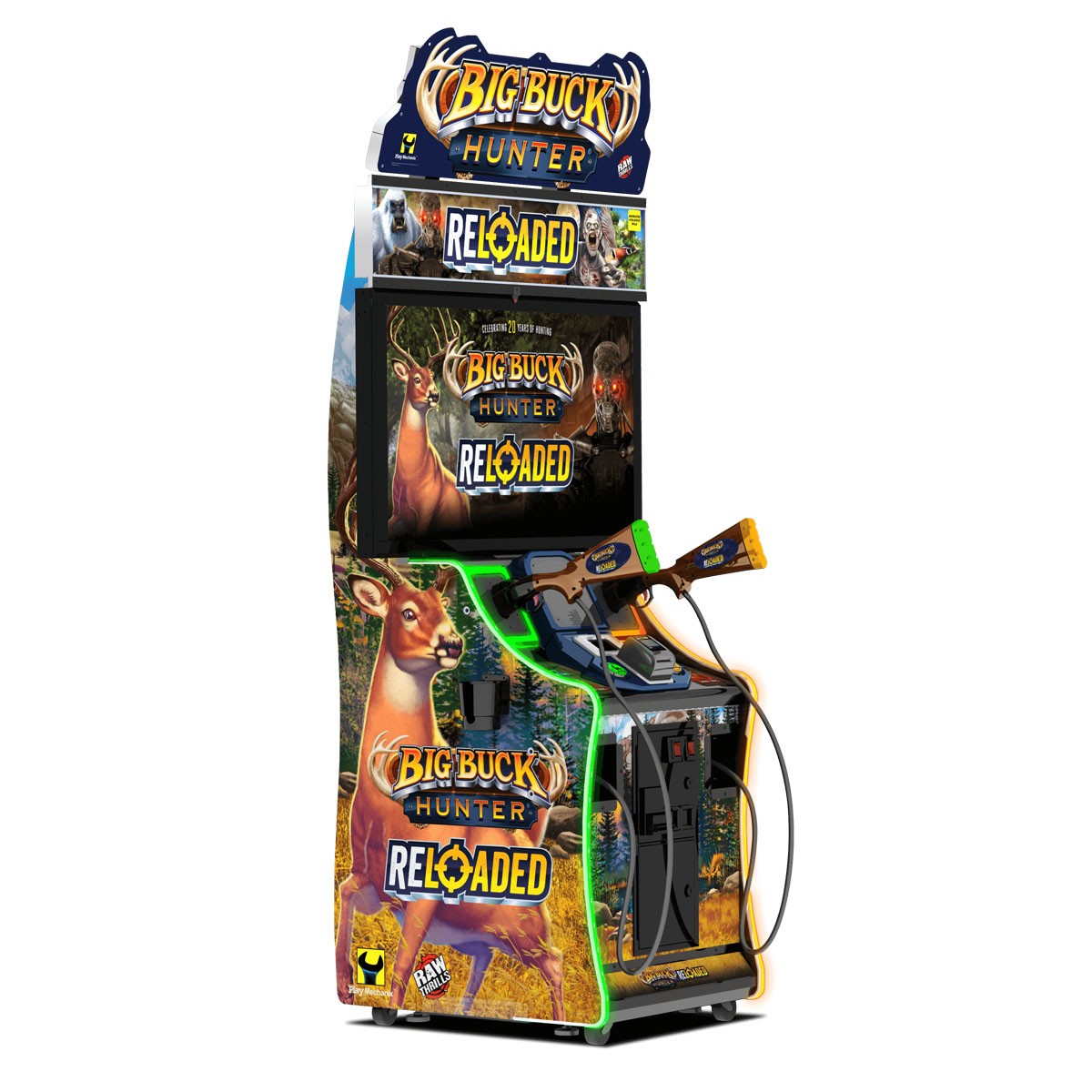 Big Buck Hunter Reloaded 42" Mini Gun Shooting Arcade Game Online
